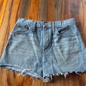 Madewell Light Blue Denim Cutoff Shorts